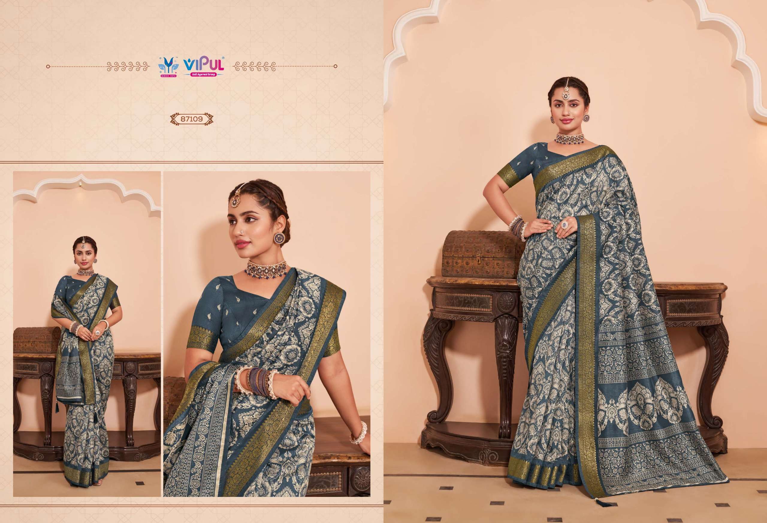 VIPUL FASHION PRESENTS KALYANAM FANCY SILK SAREES CATALOG WHOLESALER AND EXPORTER IN SURAT 