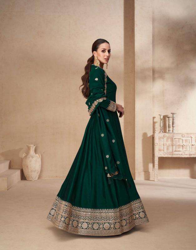 Aashirwad Creation Presents Akshra Silk Fully Stitch Party Wear Gown Catalog Wholesaler And Exporter In Surat
