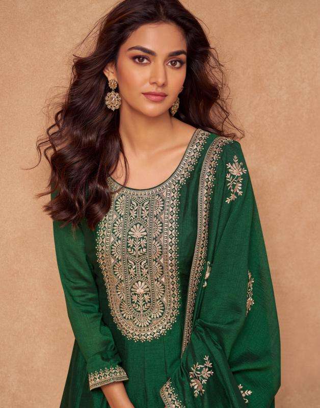 Aashirwad Creation Presents Rashmika Fully Stitch Silk Party Wear Gown Catalog Wholesaler And Exporter In  Surat 