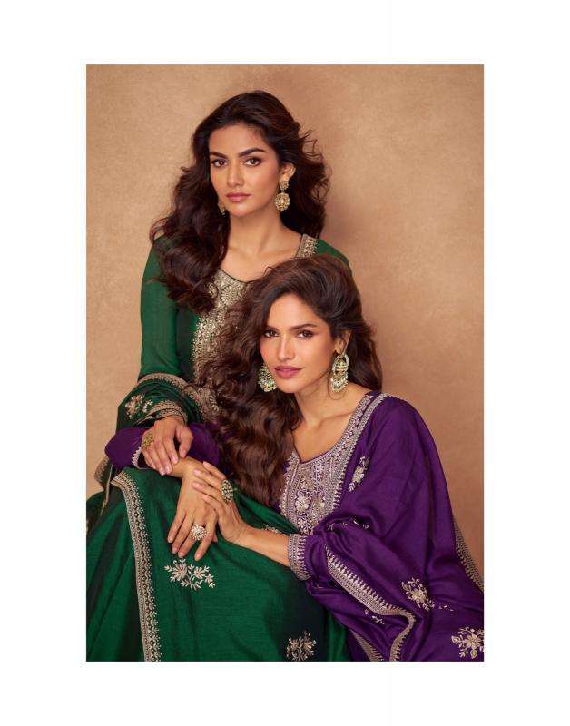 Aashirwad Creation Presents Rashmika Fully Stitch Silk Party Wear Gown Catalog Wholesaler And Exporter In  Surat 