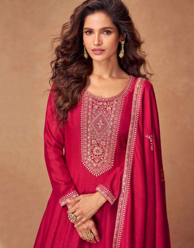Aashirwad Creation Presents Rashmika Fully Stitch Silk Party Wear Gown Catalog Wholesaler And Exporter In  Surat 