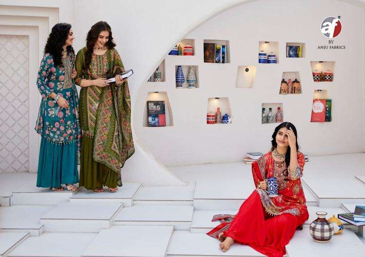 anju fab presents ibaadat readymade kanjivaram silk exclusive suit for womens catalog wholesaler and exporter 