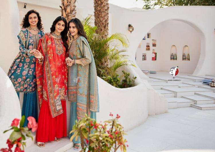 anju fab presents ibaadat readymade kanjivaram silk exclusive suit for womens catalog wholesaler and exporter 