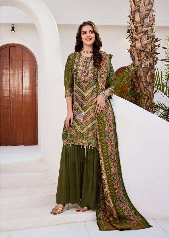 anju fab presents ibaadat readymade kanjivaram silk exclusive suit for womens catalog wholesaler and exporter 