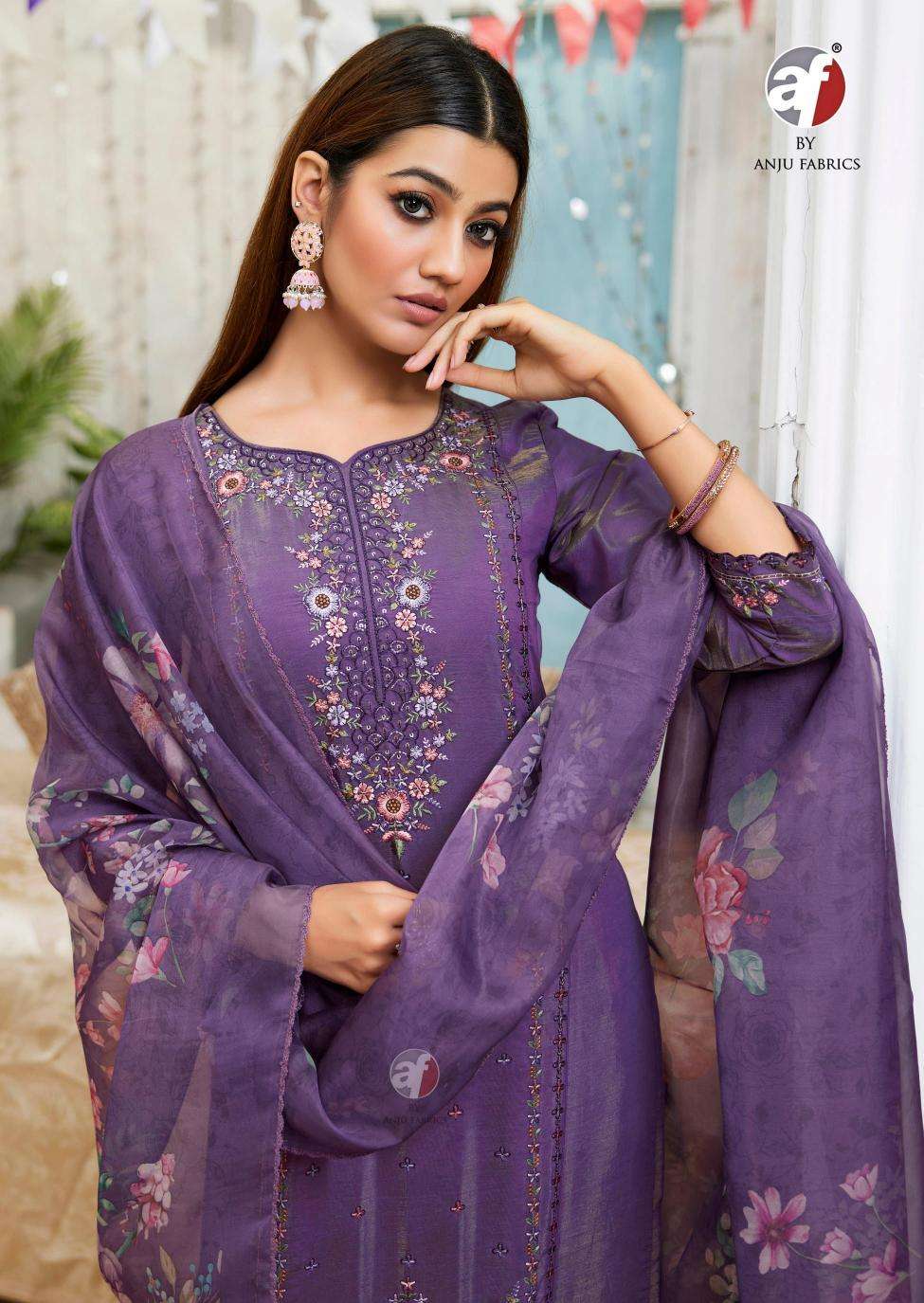 Anju Fab Presents Sayara Vol-2 Shimmer Readymade Party Wear Handwork Kurtis Catalog Wholesaler And Exporter 