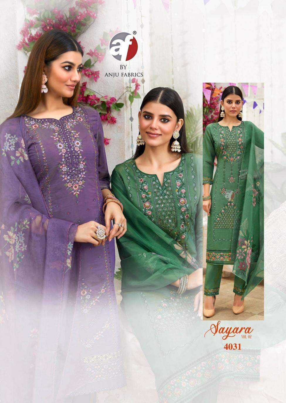 Anju Fab Presents Sayara Vol-2 Shimmer Readymade Party Wear Handwork Kurtis Catalog Wholesaler And Exporter 