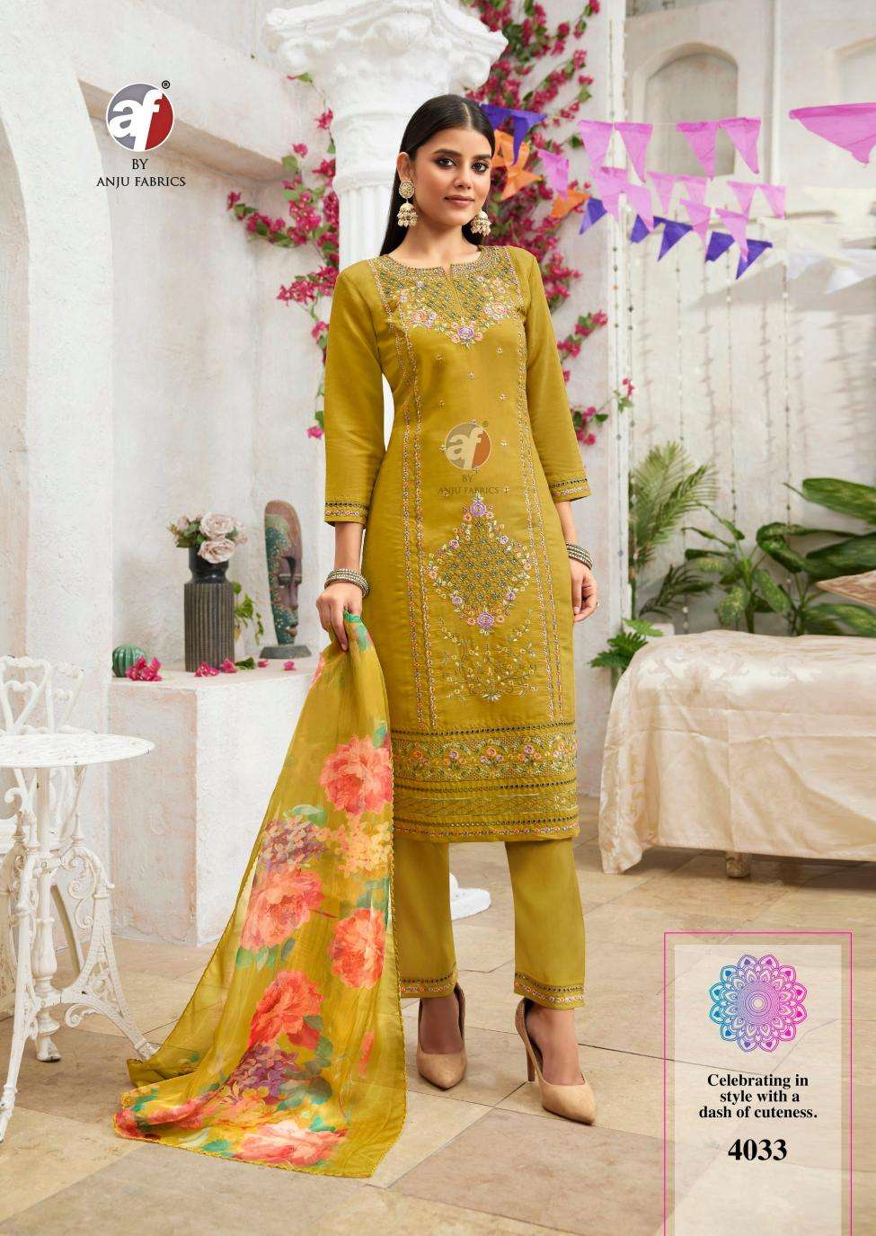 Anju Fab Presents Sayara Vol-2 Shimmer Readymade Party Wear Handwork Kurtis Catalog Wholesaler And Exporter 
