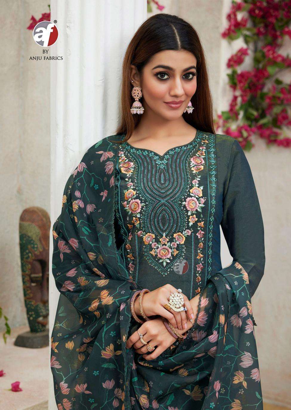 Anju Fab Presents Sayara Vol-2 Shimmer Readymade Party Wear Handwork Kurtis Catalog Wholesaler And Exporter 