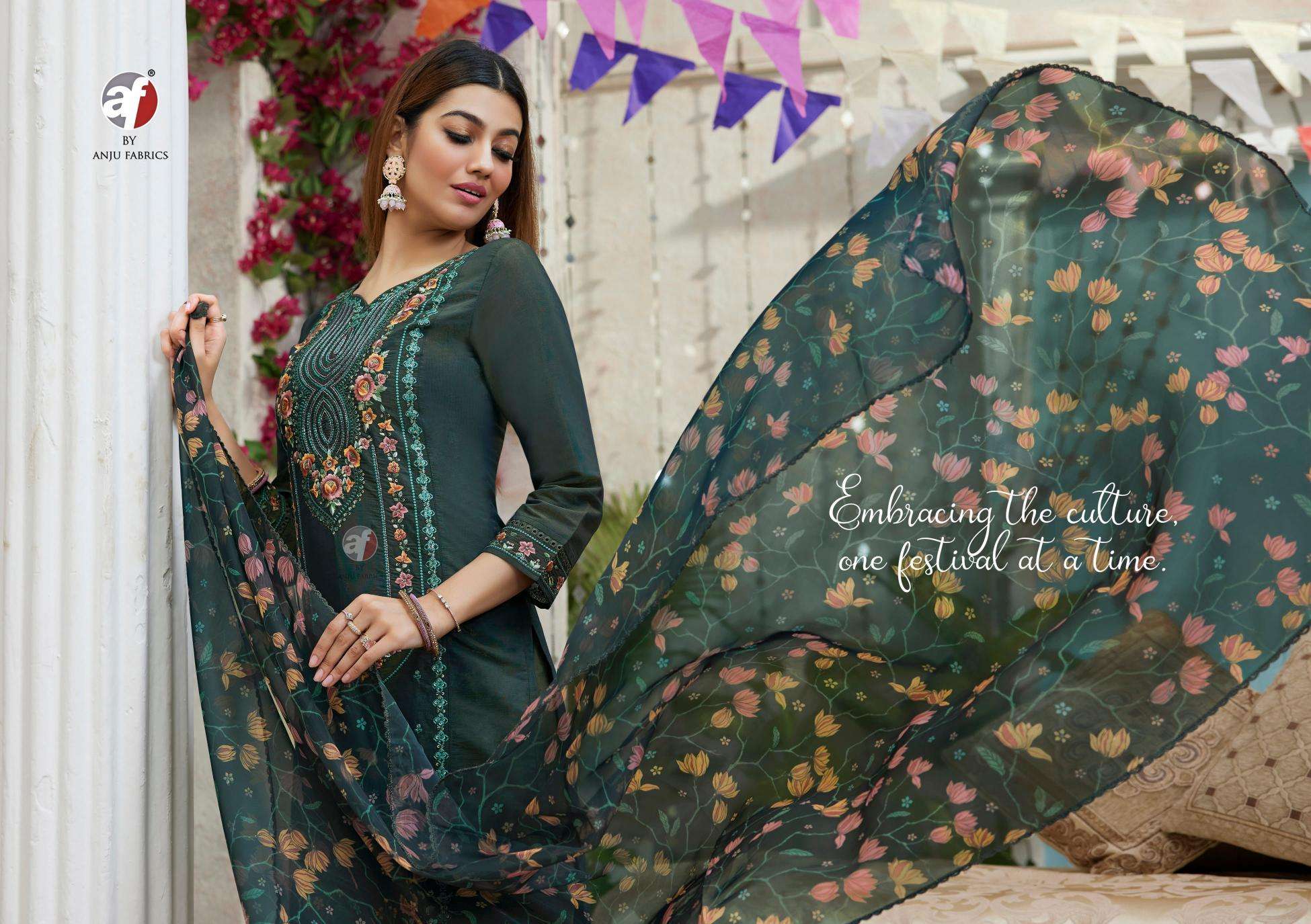 Anju Fab Presents Sayara Vol-2 Shimmer Readymade Party Wear Handwork Kurtis Catalog Wholesaler And Exporter 