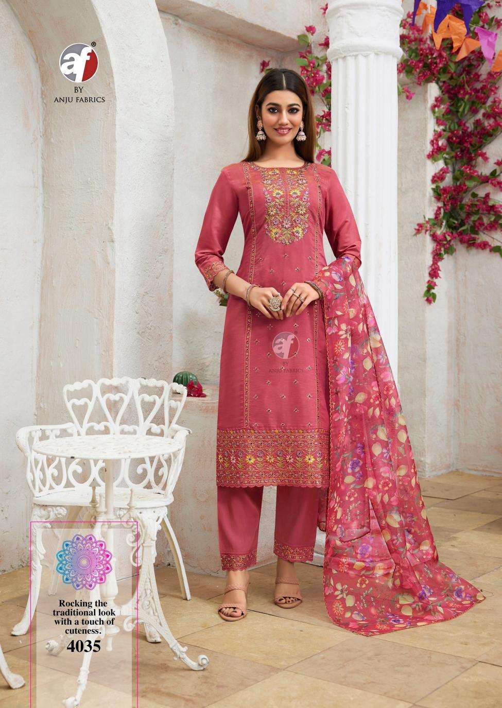 Anju Fab Presents Sayara Vol-2 Shimmer Readymade Party Wear Handwork Kurtis Catalog Wholesaler And Exporter 