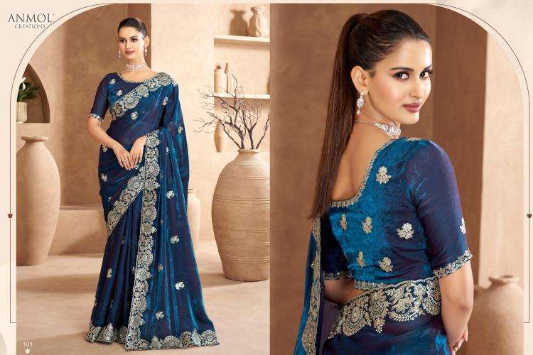 Anmol Creation Presents Jade Traditional Sarees Perfect For Festivals Catalog wholesaler And Exporter 