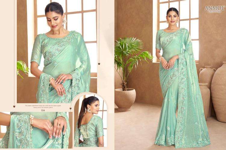 Anmol Creation Presents Jade Traditional Sarees Perfect For Festivals Catalog wholesaler And Exporter 