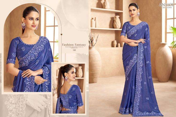 Anmol Creation Presents Jade Traditional Sarees Perfect For Festivals Catalog wholesaler And Exporter 