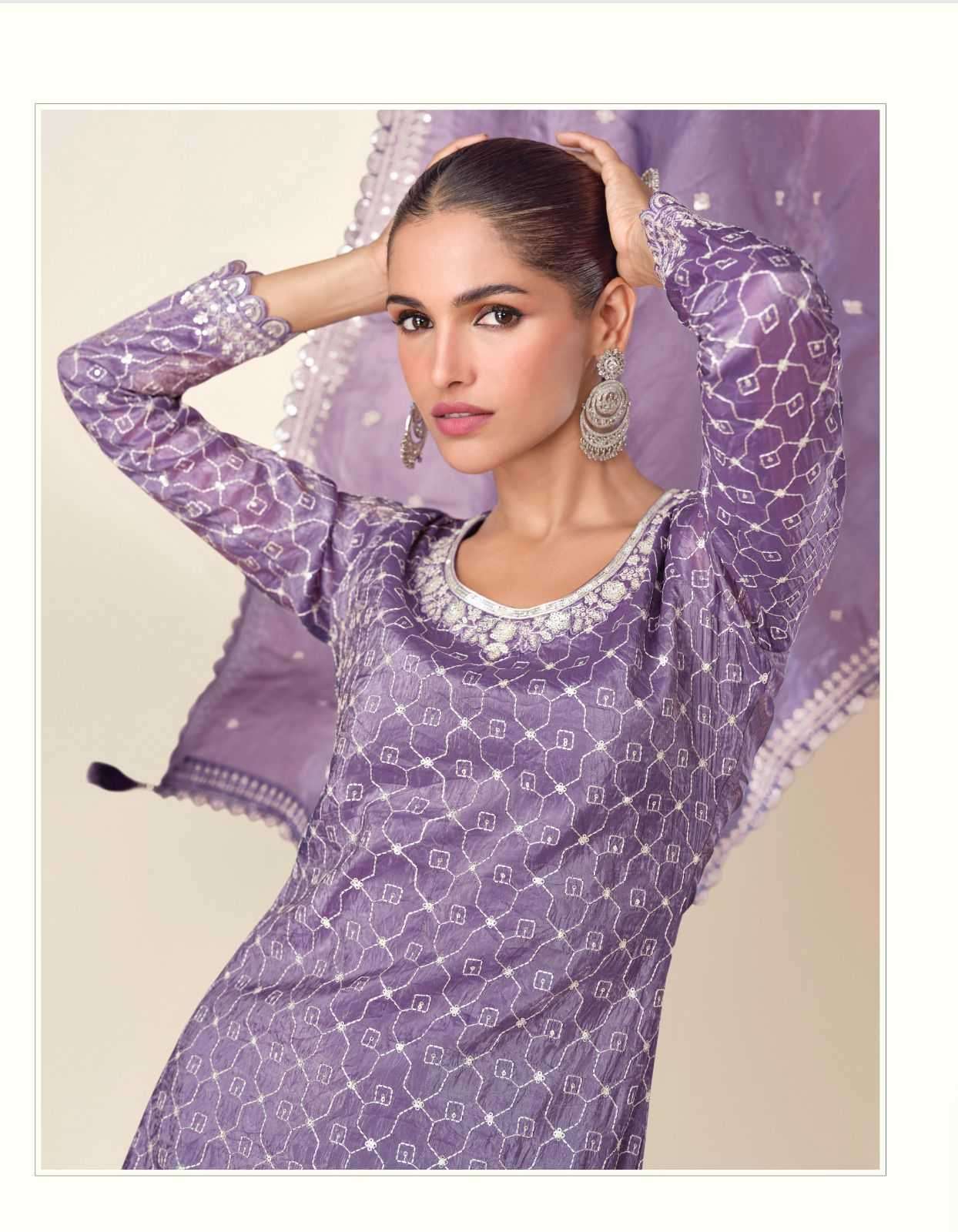 Ashirwad Creation Presents Ishita  Tissue Crush Readymade Exclusive Party Wear Suits Catalog Wholesaler And Exporter 