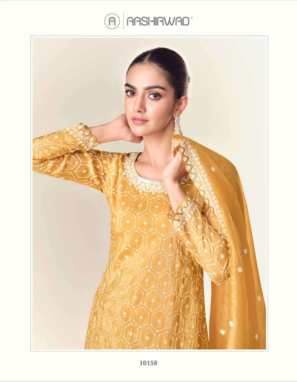 Ashirwad Creation Presents Ishita  Tissue Crush Readymade Exclusive Party Wear Suits Catalog Wholesaler And Exporter 
