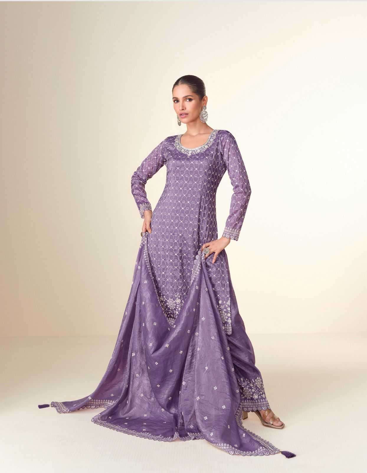Ashirwad Creation Presents Ishita  Tissue Crush Readymade Exclusive Party Wear Suits Catalog Wholesaler And Exporter 