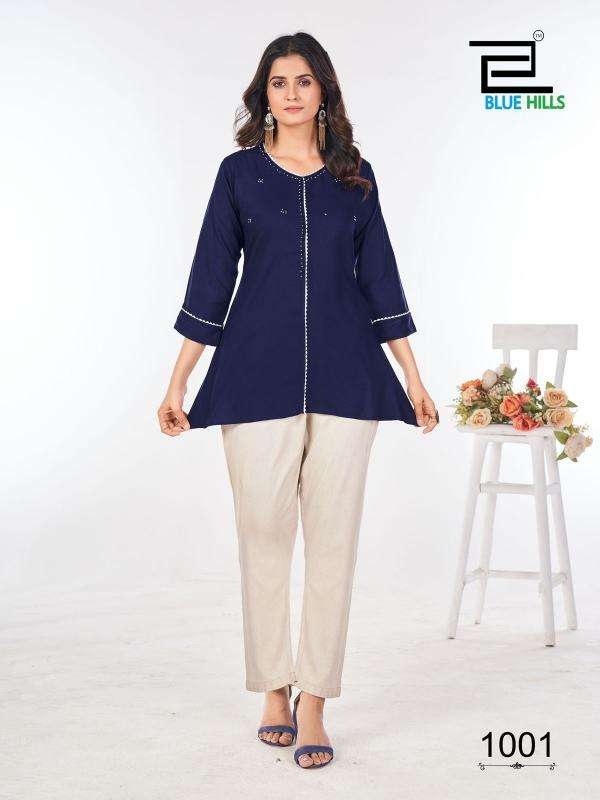 blue hills flash rayon readymade big size classic tops catalog wholesaler and exporter 