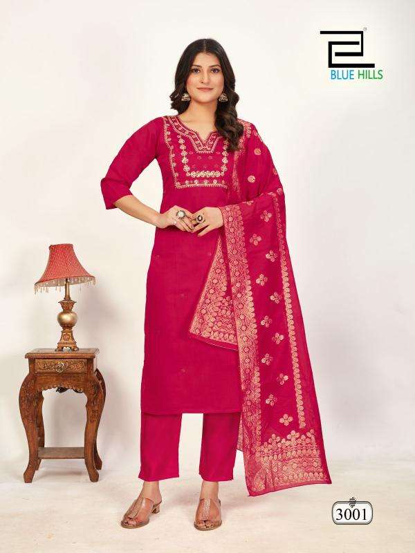 blue hills presents raashi vol-3 readymade roman silk unique kurtis catalog wholesaler and exporter 
