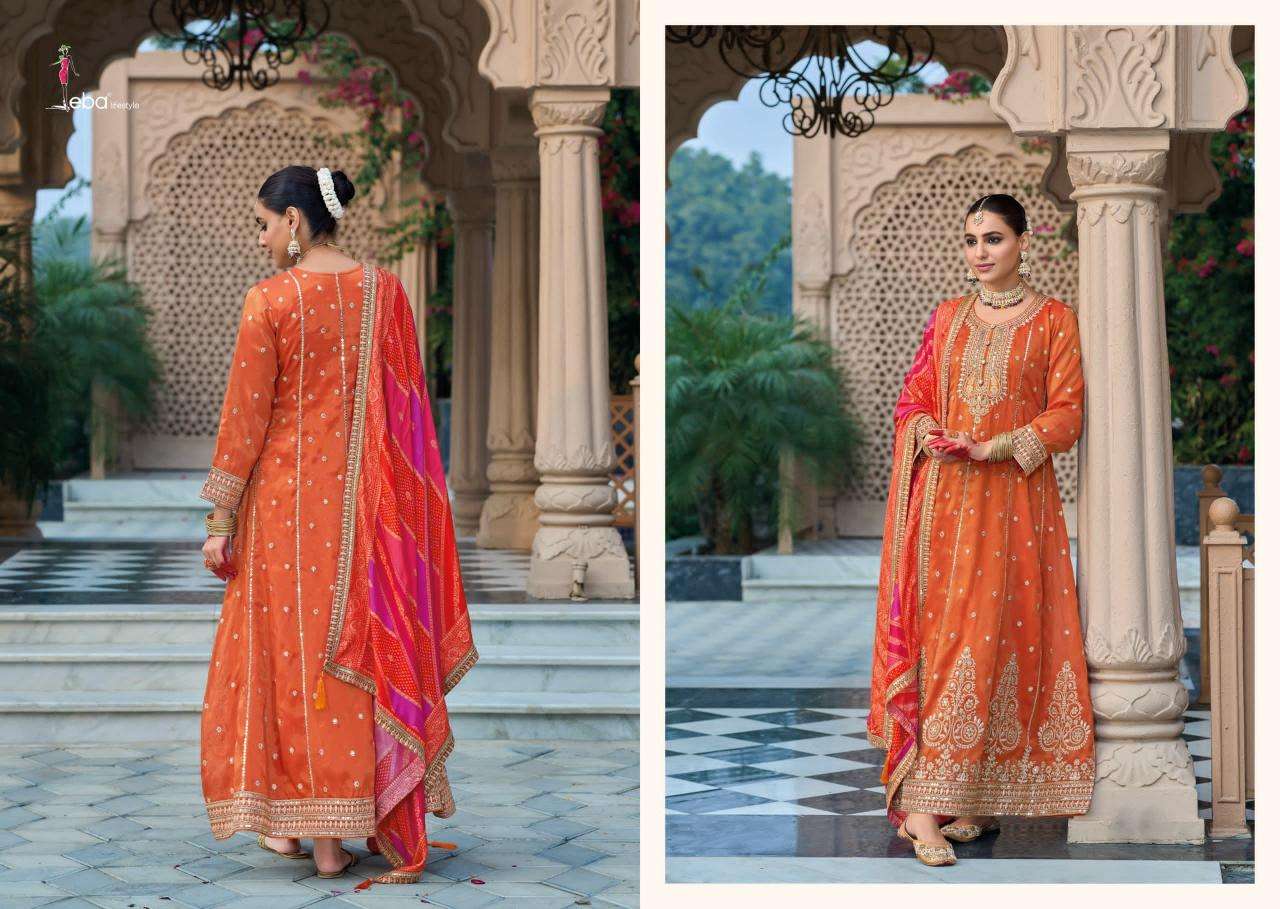 eba lifestyle presents shringar readymade simar gorgeous look gown with dupatta catalog wholeasaler and exporter a