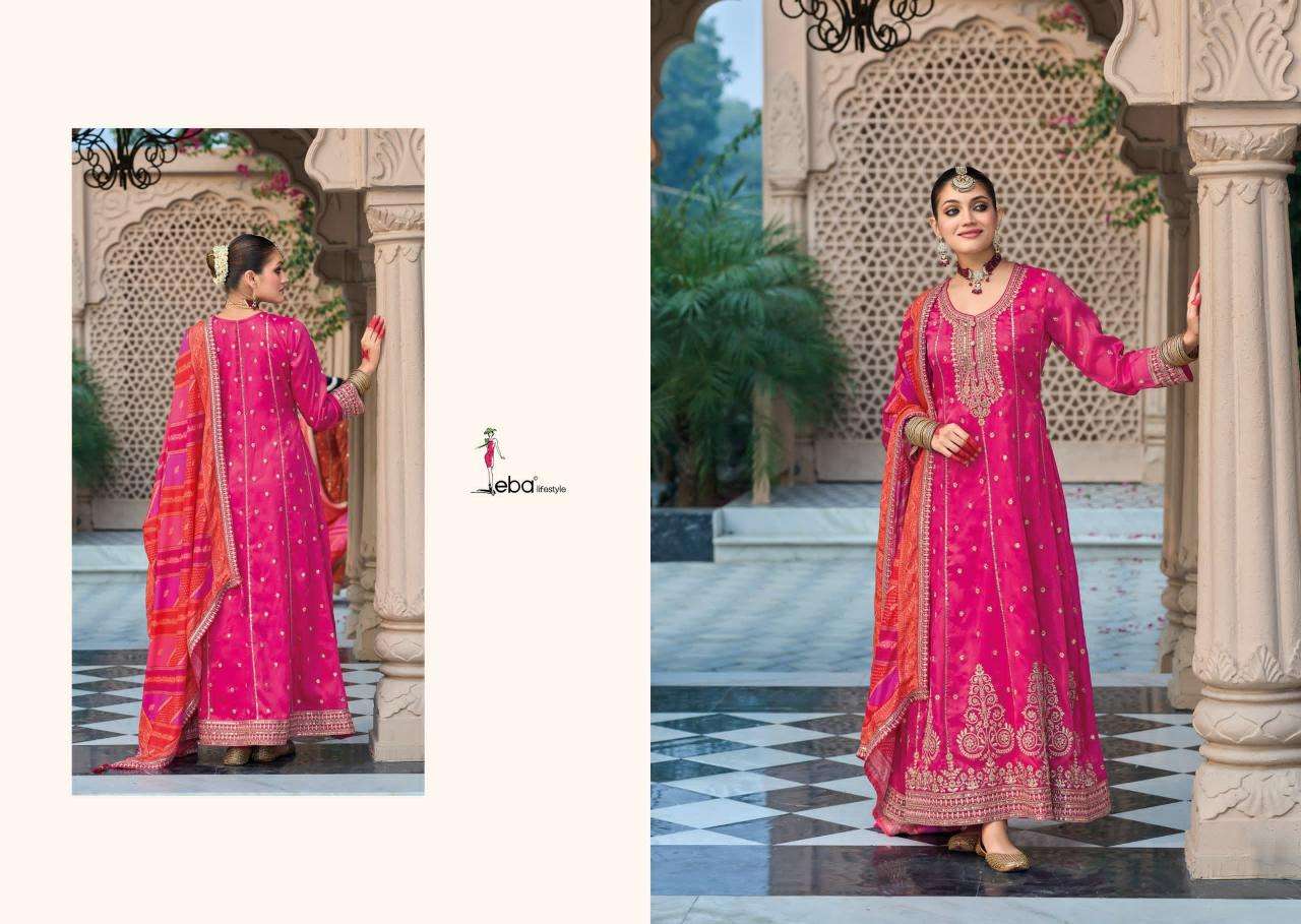 eba lifestyle presents shringar readymade simar gorgeous look gown with dupatta catalog wholeasaler and exporter a