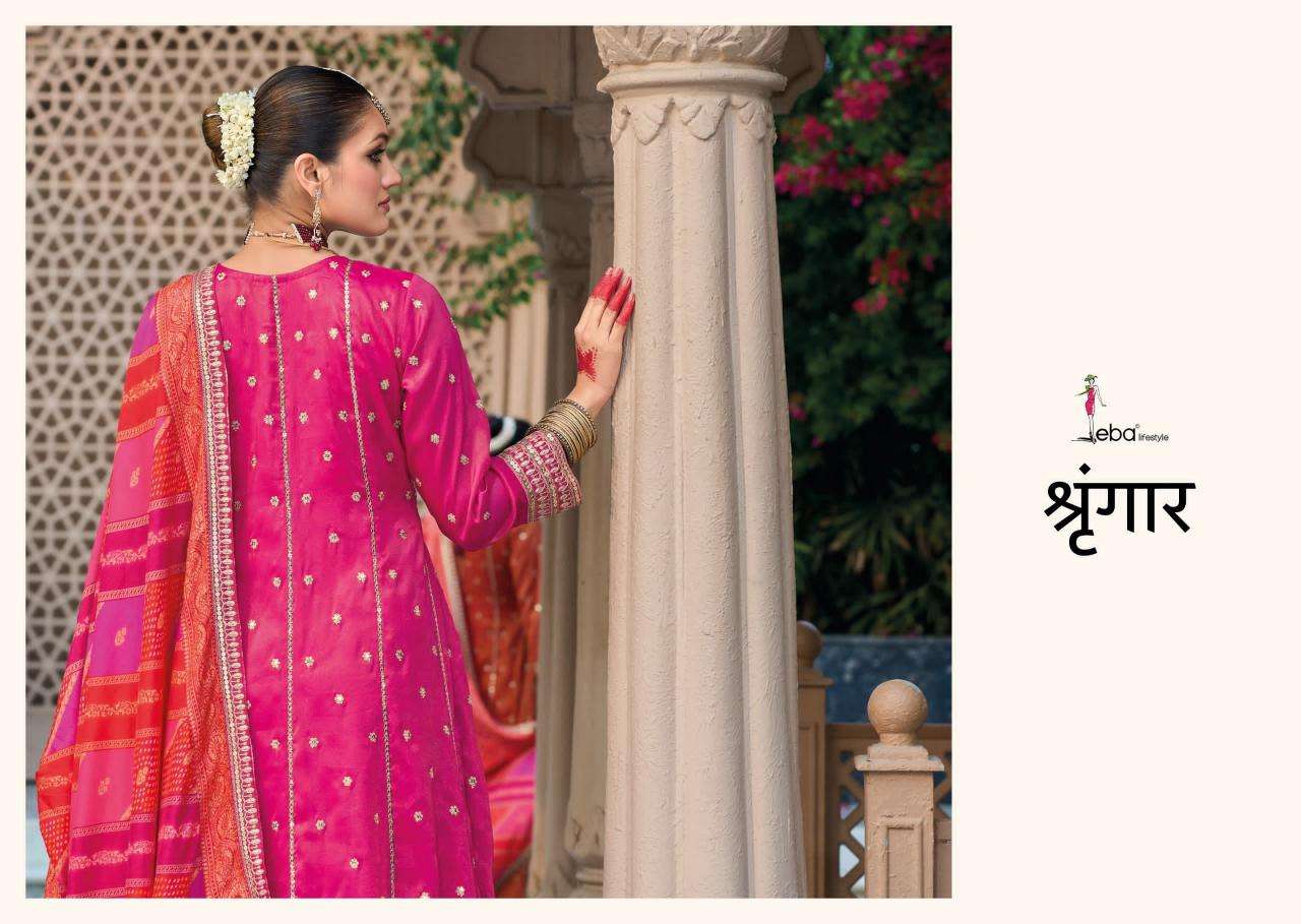 eba lifestyle presents shringar readymade simar gorgeous look gown with dupatta catalog wholeasaler and exporter a
