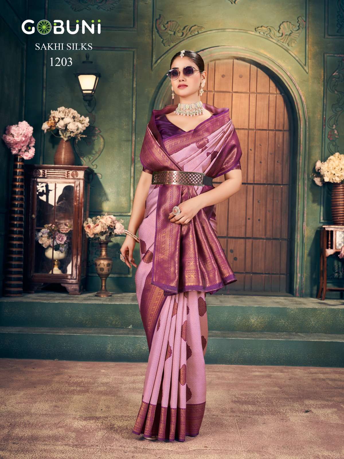 GOBUNI PRESENTS SAKHI SILK FANCY ZARI SILK SAREES CATALOG WHOLESALER AND EXPORTER 