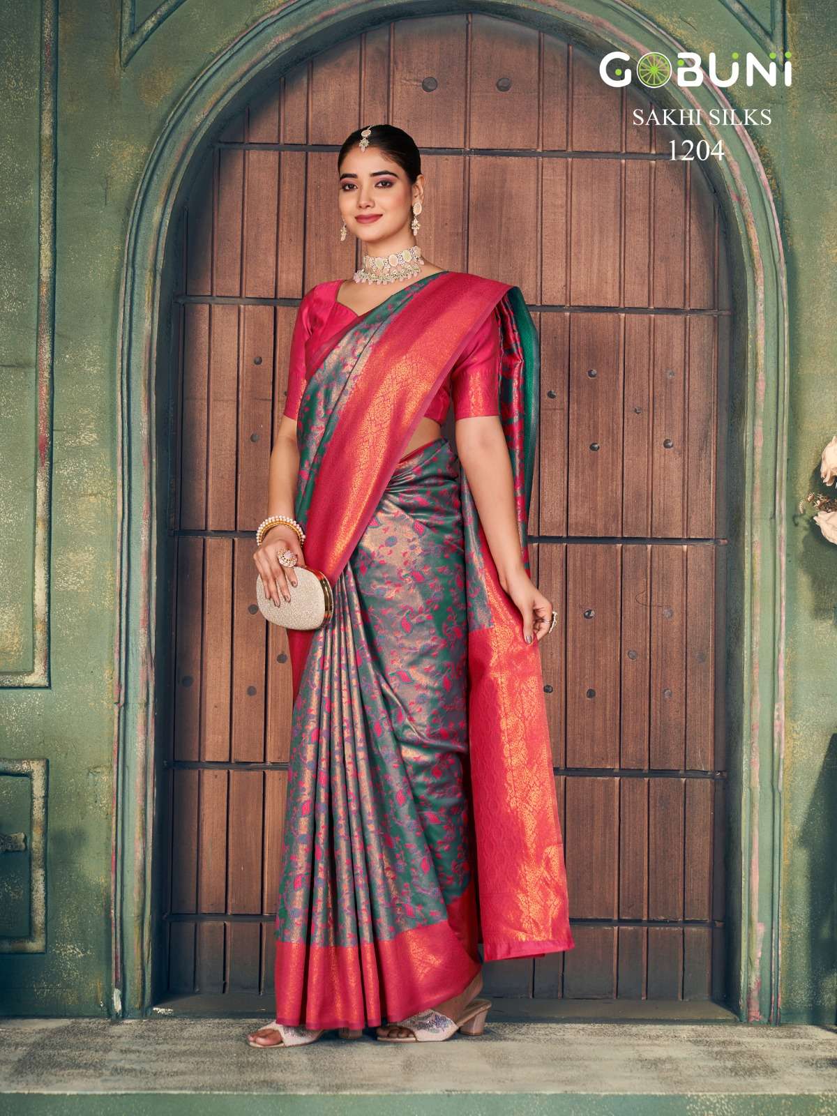 GOBUNI PRESENTS SAKHI SILK FANCY ZARI SILK SAREES CATALOG WHOLESALER AND EXPORTER 