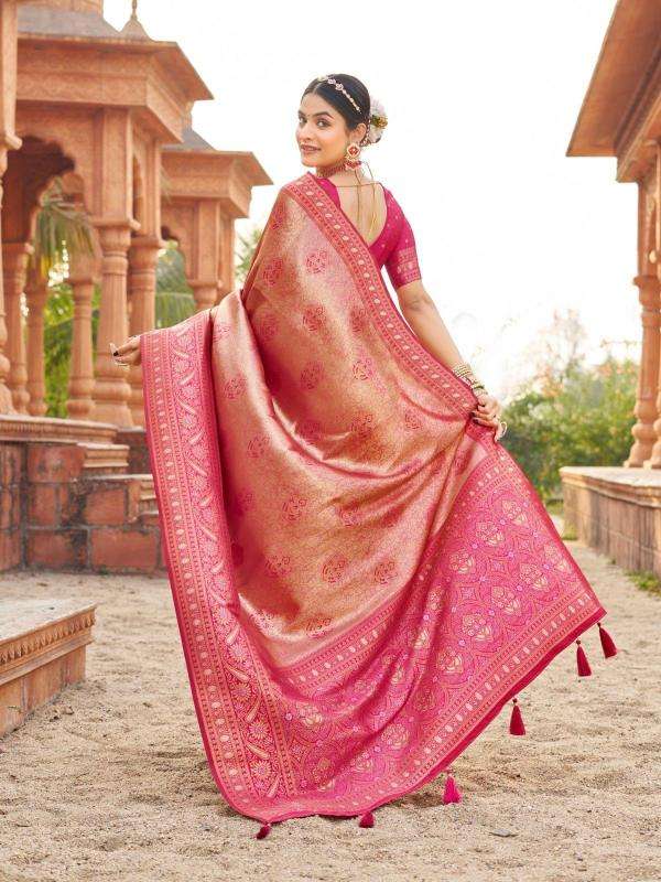 gobuni presents shubharambh 1101-1106 banarasi silk best sarees catalog wholesaler and exporter in surat