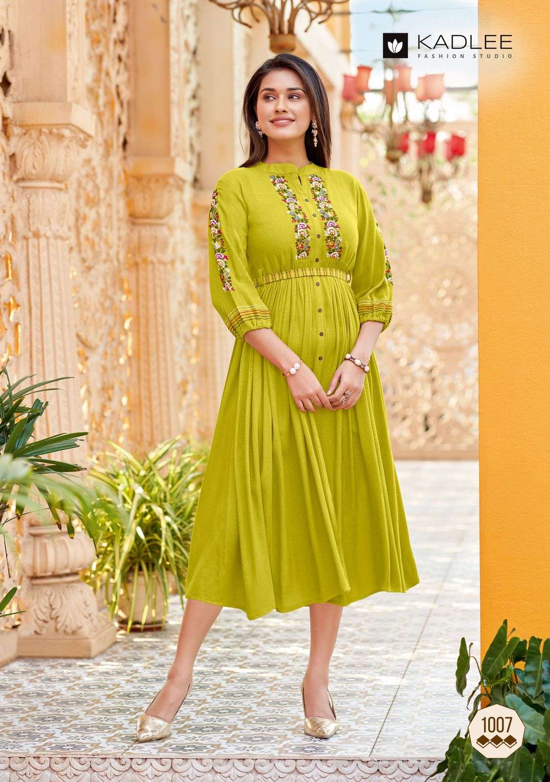 kadlee presents ashmin vol-2 rayon readymade classic kurti catalog wholesaler and exports