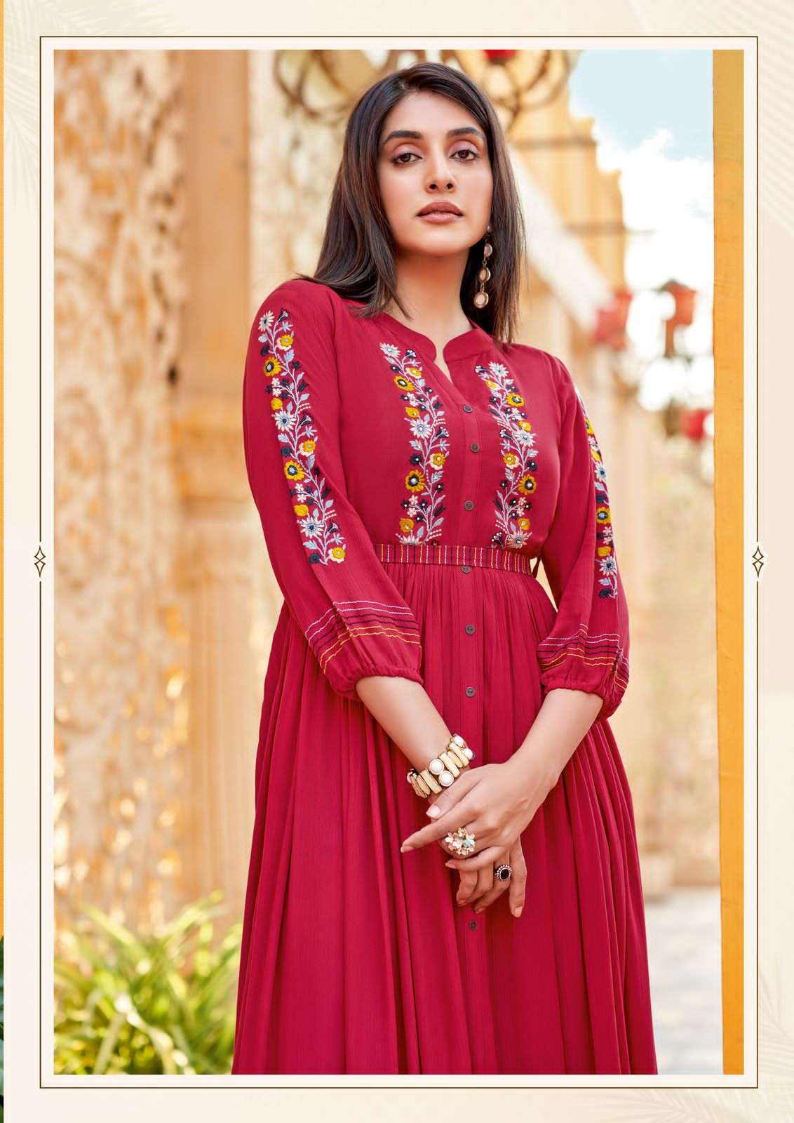 kadlee presents ashmin vol-2 rayon readymade classic kurti catalog wholesaler and exports