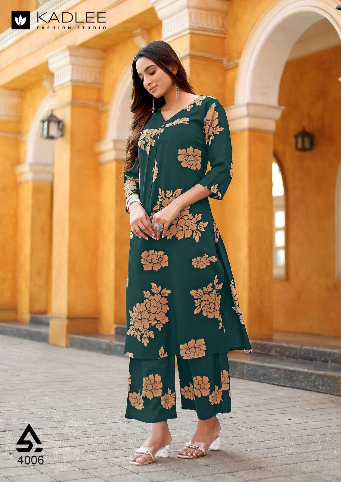 kadlee presents heer rayon readymade classic kurti with pant catalog wholesaler and exports