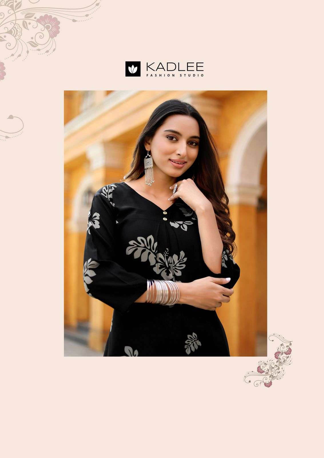 kadlee presents heer rayon readymade classic kurti with pant catalog wholesaler and exports