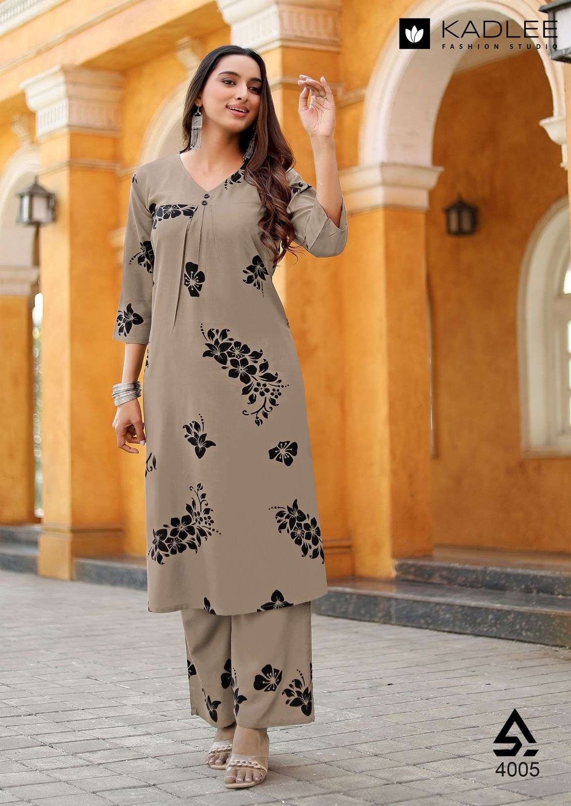 kadlee presents heer rayon readymade classic kurti with pant catalog wholesaler and exports