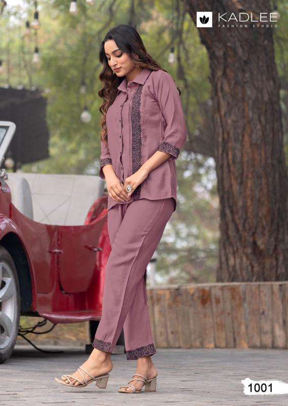Kadlee Presents High Touch Viscose Weaving Readymade Stylish Co-ord Sets Catalog Wholesaler And Exporter In Surat