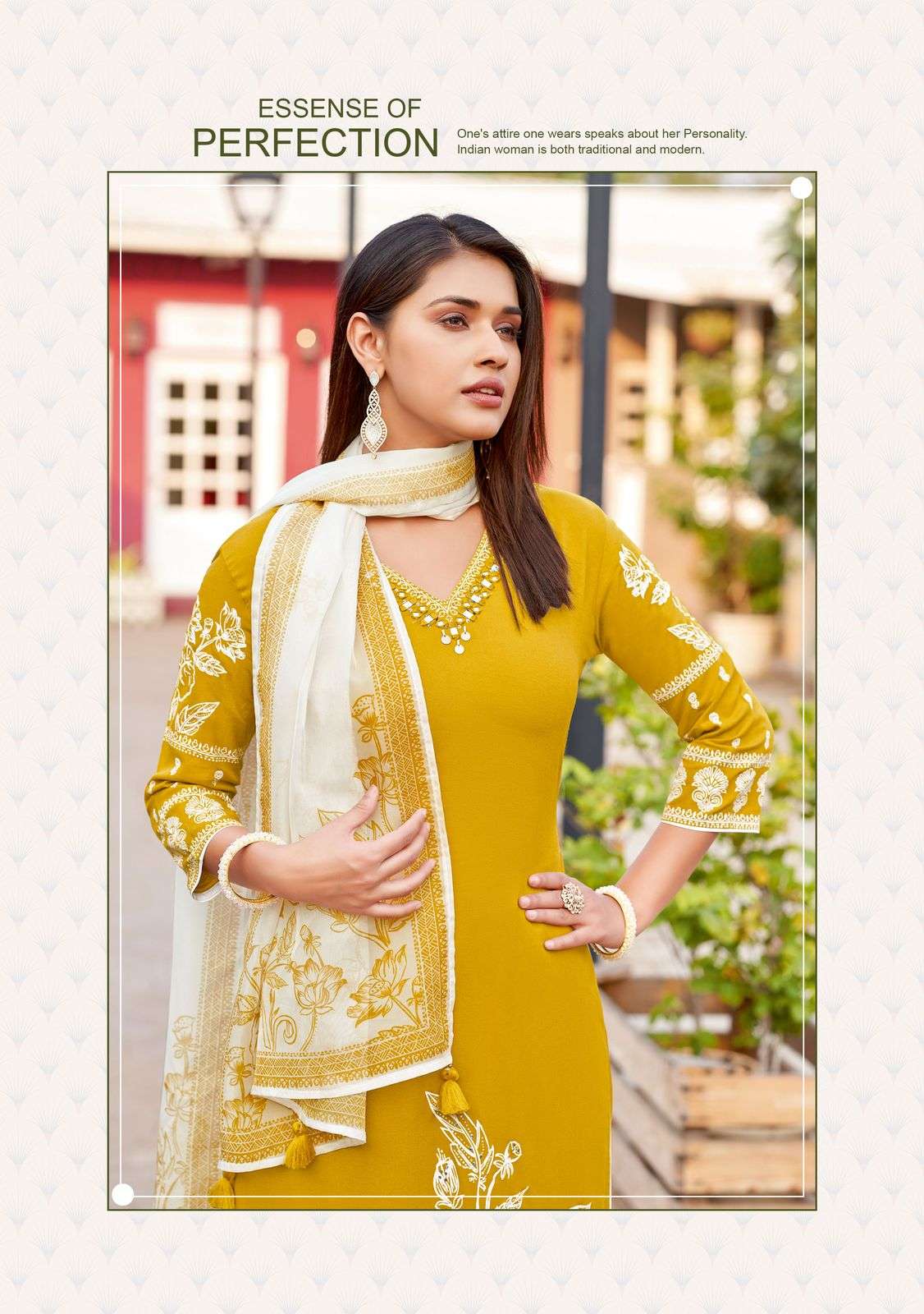 kadlee presents kamyaa rayon readymade classic kurti with bottom and duppata catalog wholesaler and exports