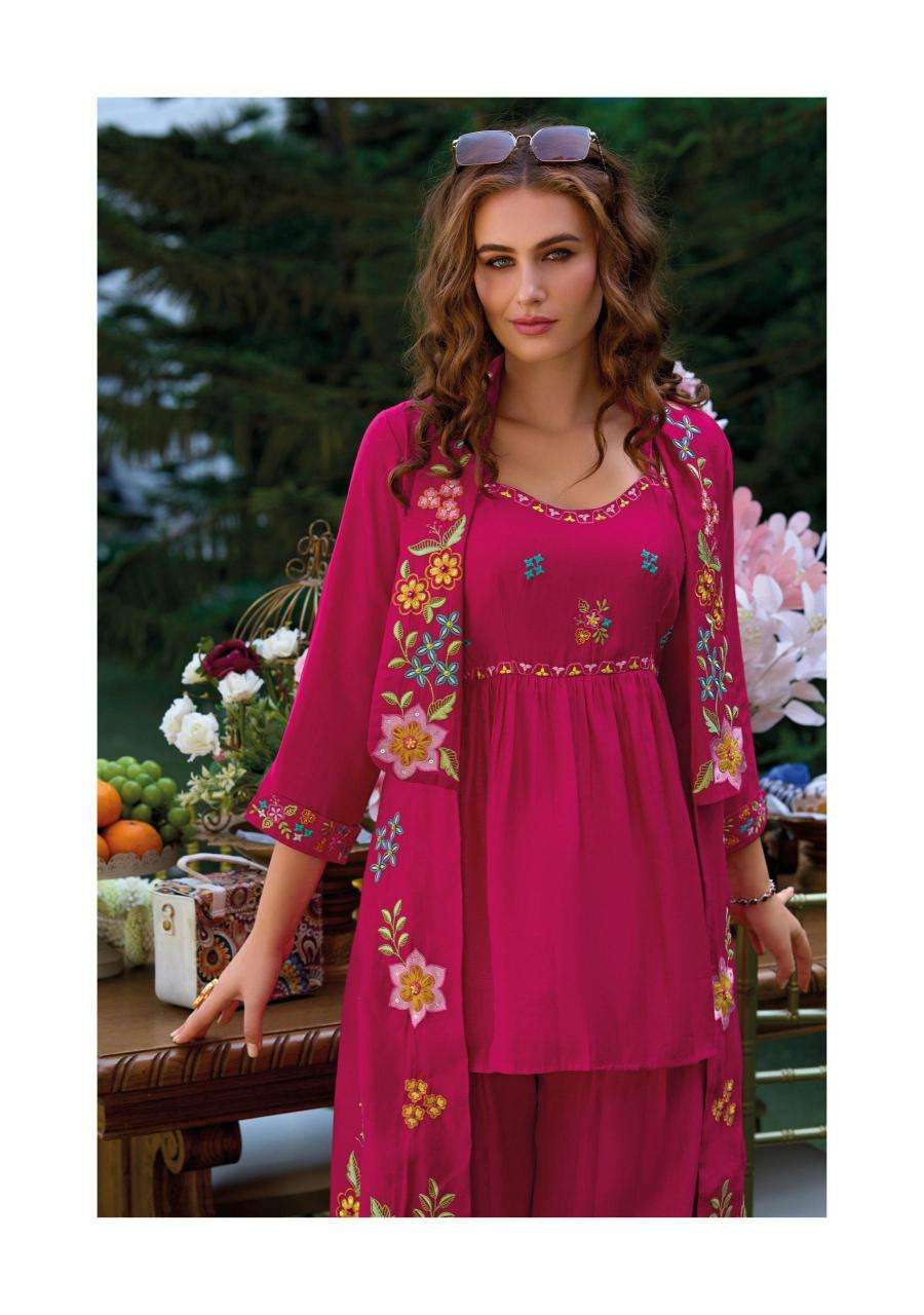 kailee fashion presents bloom readymade viscose organza gorgeous koti style kurtis catalog wholesaler and exporter 