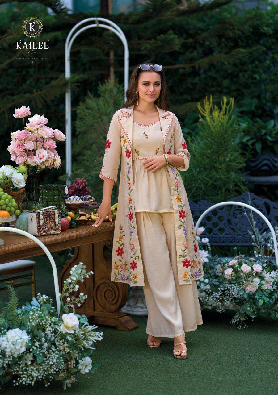 kailee fashion presents bloom readymade viscose organza gorgeous koti style kurtis catalog wholesaler and exporter 