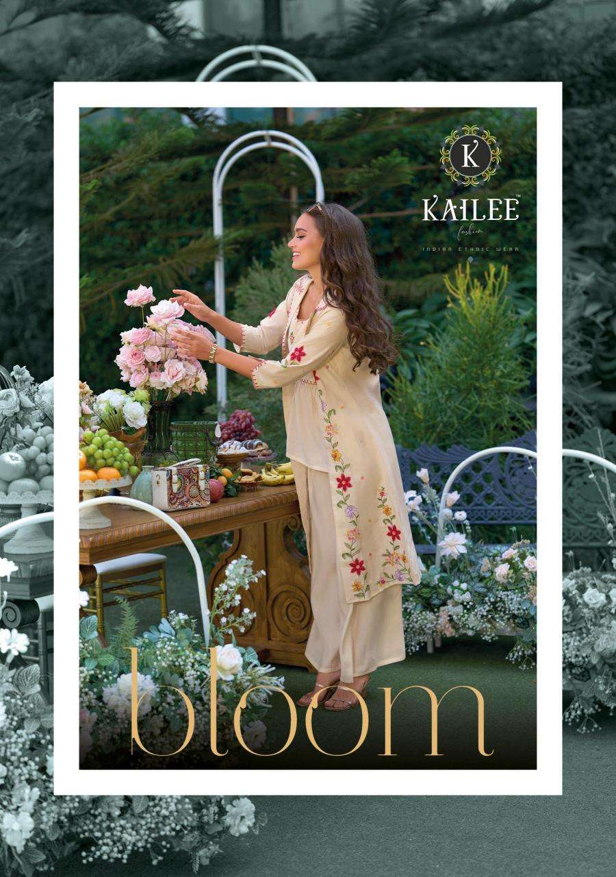 kailee fashion presents bloom readymade viscose organza gorgeous koti style kurtis catalog wholesaler and exporter 