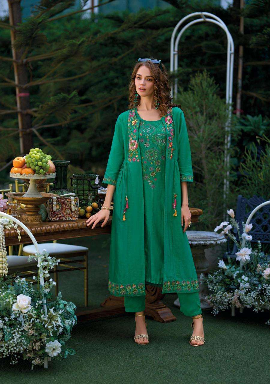 kailee fashion presents bloom readymade viscose organza gorgeous koti style kurtis catalog wholesaler and exporter 