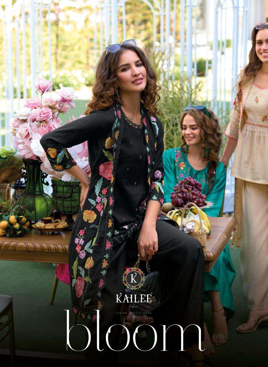 kailee fashion presents bloom readymade viscose organza gorgeous koti style kurtis catalog wholesaler and exporter 