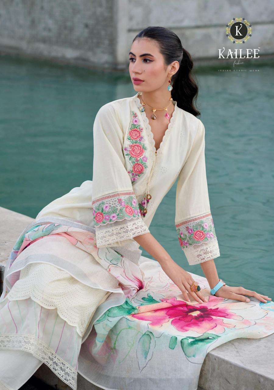 kailee fashion presents suffy readymade chikankari handwork 3pcs kurtis catalog wholesaler and exporter 