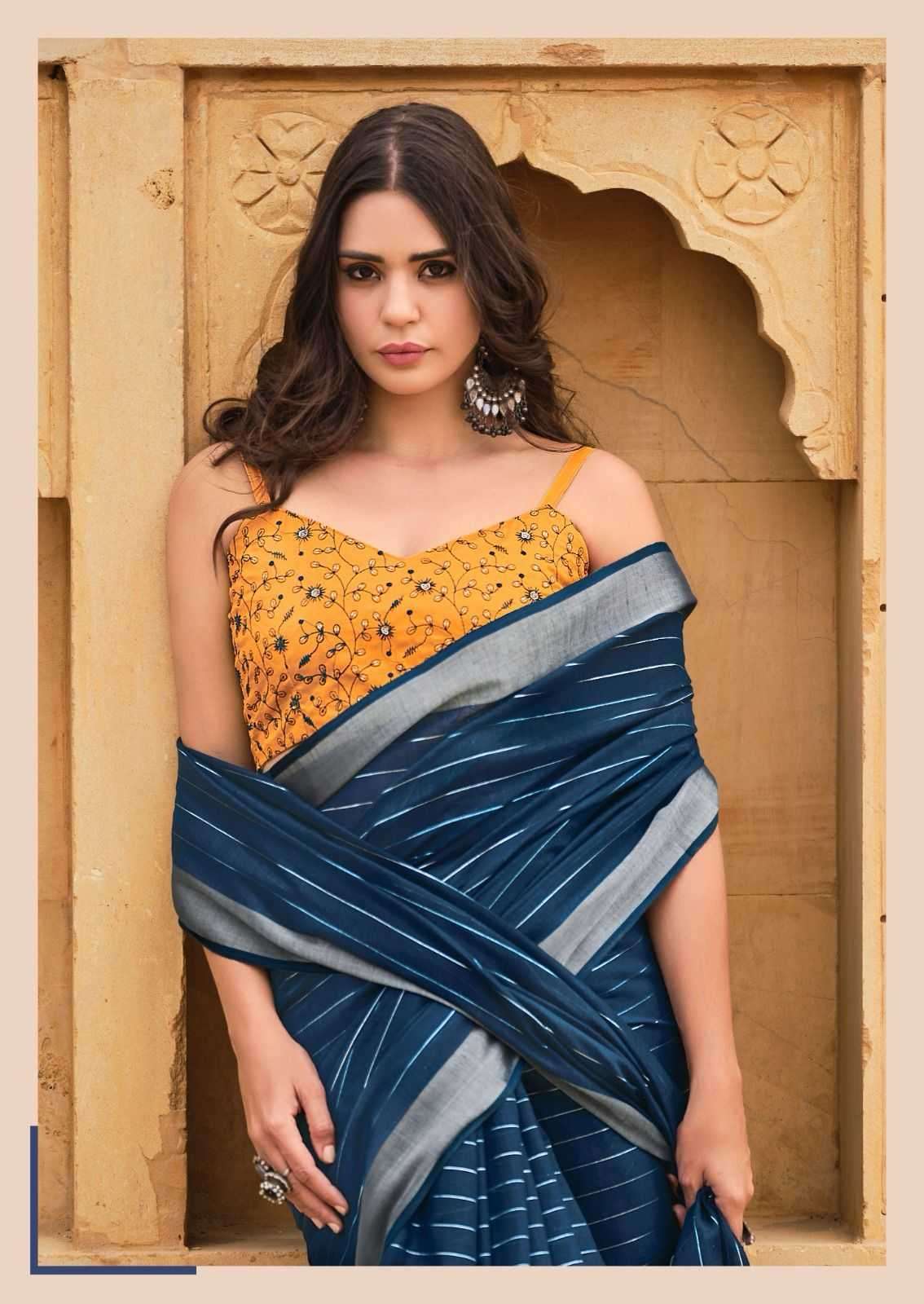 KASHVI CREATION ABHILASHA VOL-3 BEAUTIFUL LINEN SILK SAREES CATALOGV WHOLESALER AND EXPORTER 