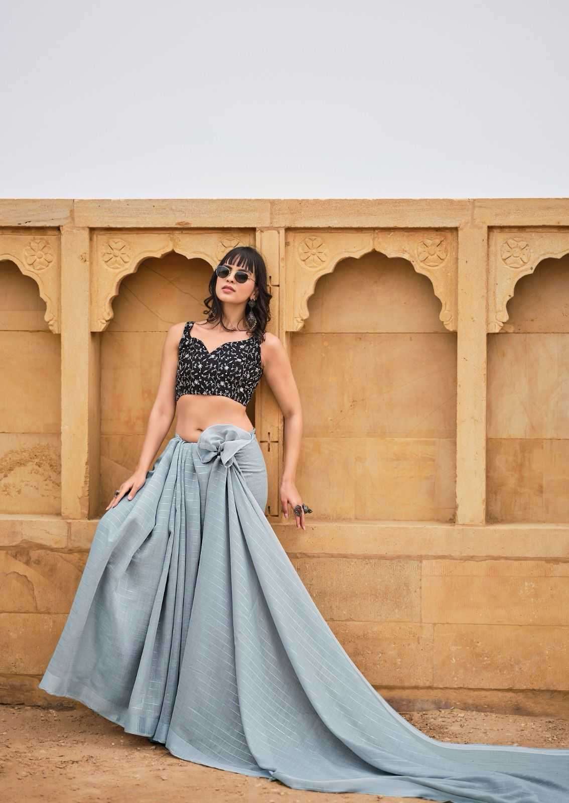 KASHVI CREATION ABHILASHA VOL-3 BEAUTIFUL LINEN SILK SAREES CATALOGV WHOLESALER AND EXPORTER 