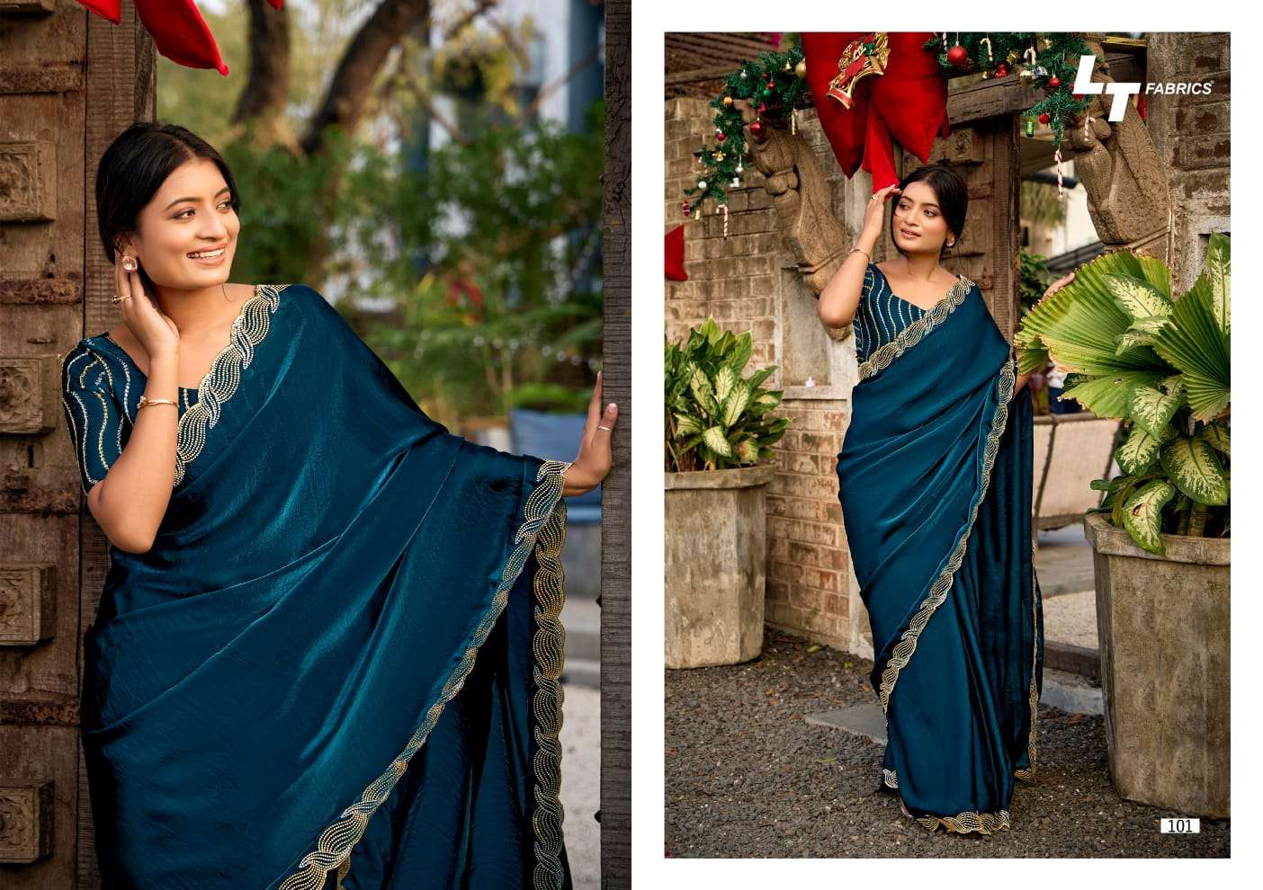 kashvi creation presents lighting vol-1 malai silk designer best saree catalog wholesaler and exporter in surat