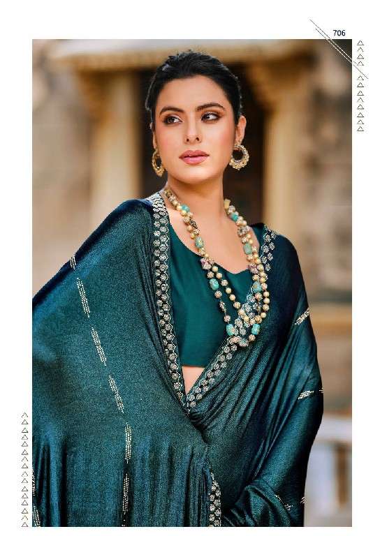 kashvi creation presents platinum vol-7 silk shop trendy printed saree catalog wholesaler and exporter 