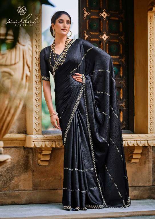 kashvi creation presents platinum vol-7 silk shop trendy printed saree catalog wholesaler and exporter 