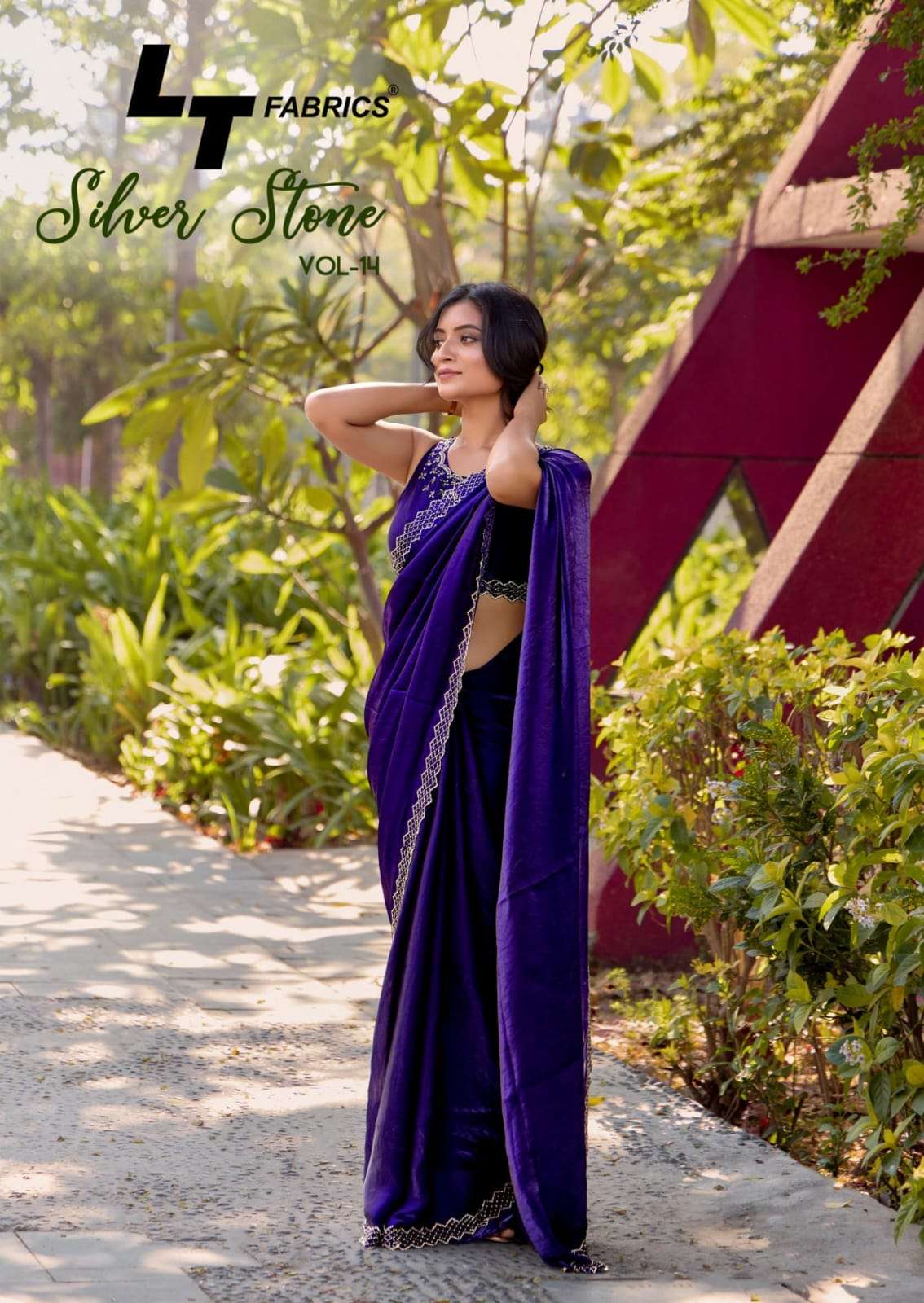 Kashvi Creation Presents Silver Stone Vol-14 Jharkan Work Fashionable Sarees Catalog Wholesaler And Exporter in Surat