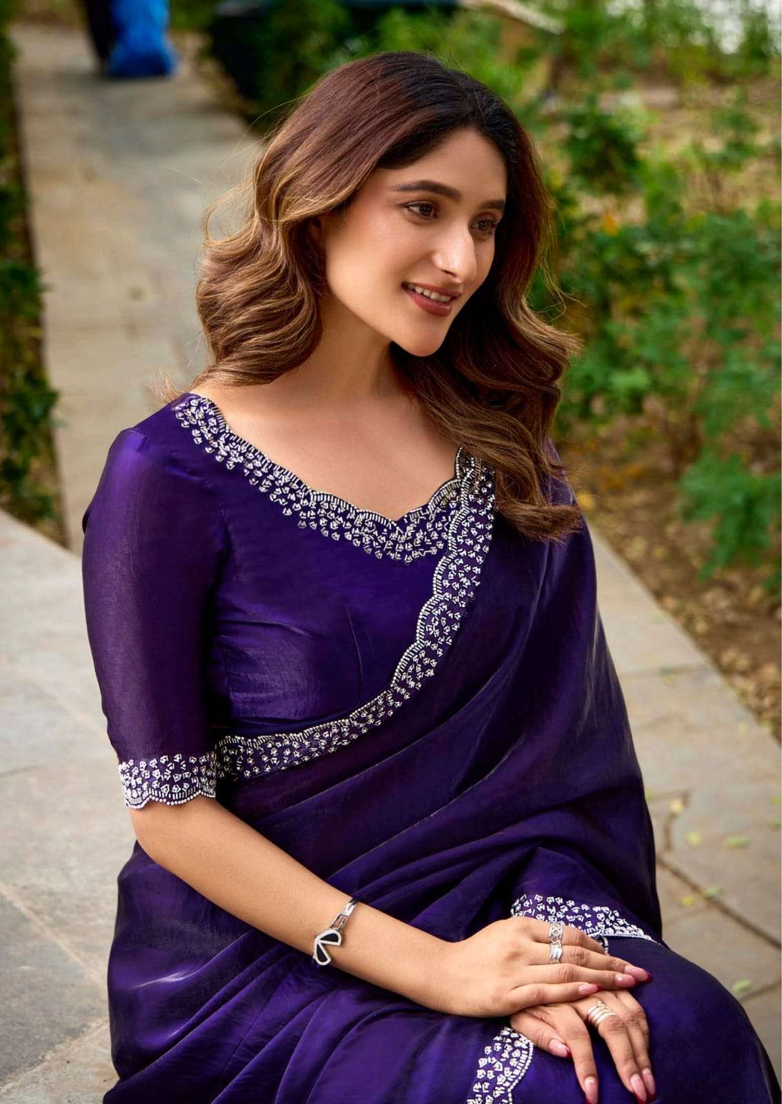Kashvi Creation Presents Silver Stone Vol-7 Jharkan Work Fashionable Sarees Catalog Wholesaler And Exporter in Surat