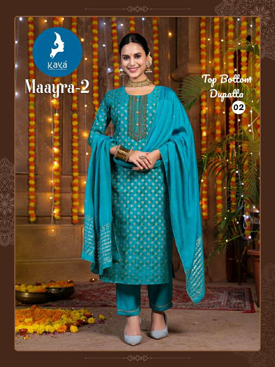 kaya presents maayra vol-2 roman silk readymade kurtis catalog wholesaler and exporter 