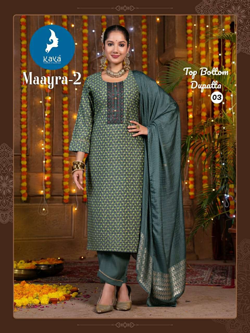 kaya presents maayra vol-2 roman silk readymade kurtis catalog wholesaler and exporter 